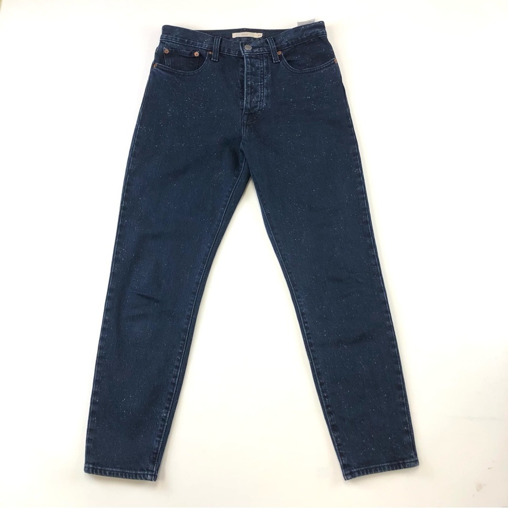 Levis Wedgie dark wash speckled cotton jeans 27 x 27 RARE